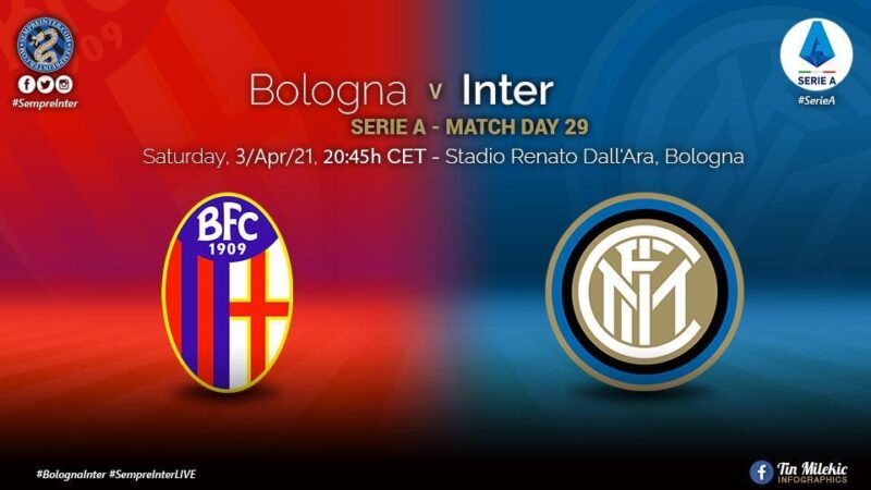 Bologna-Inter, nerazzurri in fuga: ora i rossoneri sono a -8