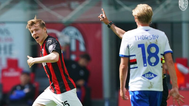 Milan-Sampdoria, LE PAGELLE: Hauge salvatore, Theo da incubo