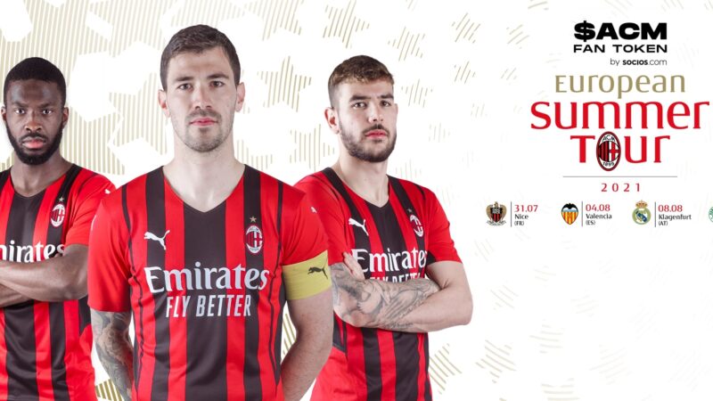 Milan, ecco le amichevoli di Agosto: IL $ACM FAN TOKEN EUROPEAN SUMMER TOUR 2021