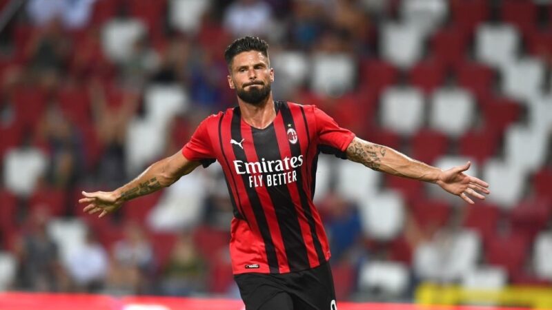 Il Milan si affida ai gol di Giroud per battere la Samp